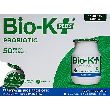 Bio-K Plus Probiotic Organic Fermented Rice Bottles - 12-3.5 Oz - Image 2