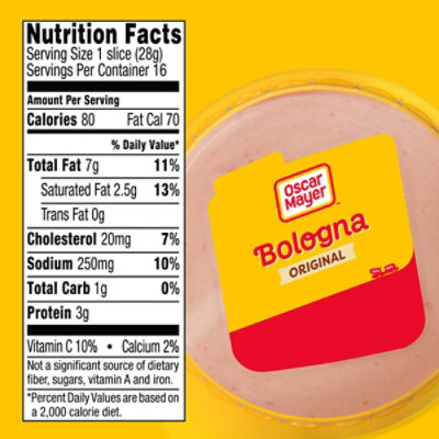 Oscar Mayer Bologna Made with chicken pork and beef added Sliced Lunch Meat Pack - 16 Oz - Image 6