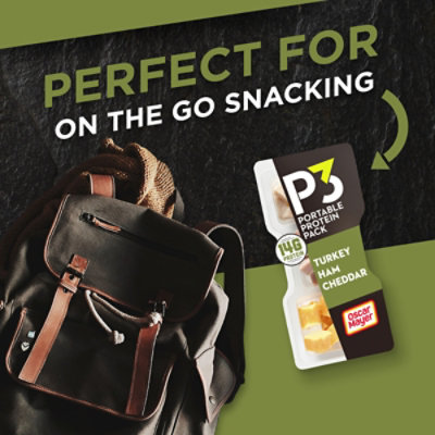 P3 Portable Protein Snack with Turkey Ham & Cheddar Cheese - 2.3 Oz - Image 3