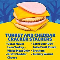 Lunchables Turkey & Reduced Fat Cheddar Cheese Cracker Stackers Meal Kit Box - 9.2 Oz - Image 5