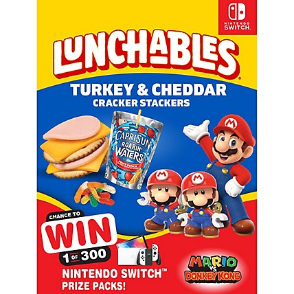 Lunchables Turkey & Reduced Fat Cheddar Cheese Cracker Stackers Meal Kit Box - 9.2 Oz - Image 3