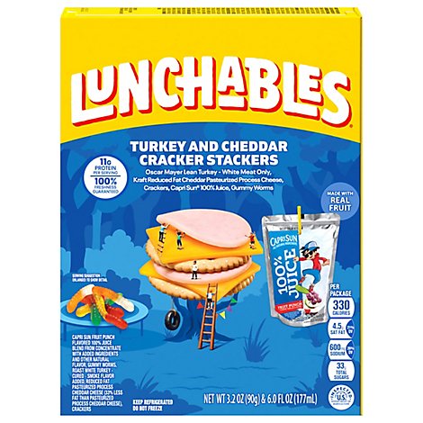 Oscar Mayer Lunchables Fun Pack Pack Tky And Cheddar - 9.2 Oz
