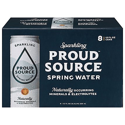 Proud Source Sparkling Spring Water - 8-12 Fl. Oz - Image 3