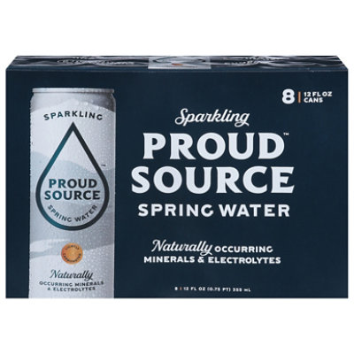 Proud Source Sparkling Spring Water - 8-12 Fl. Oz - Image 3