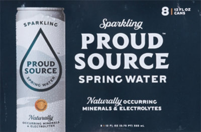 Proud Source Sparkling Spring Water - 8-12 Fl. Oz - Image 5