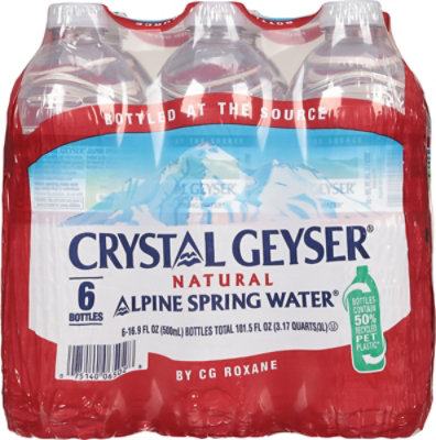 Crystal Geyser Spring Water Natural Alpine - 6-16.9 Fl. Oz. - Image 3