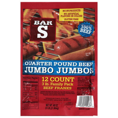 Bar-S Franks Jumbo Jumbos B - Online Groceries | Albertsons