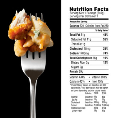 DEVOUR Buffalo Style Chicken Mac & Cheese with Buffalo Cheddar Cheese Sauce & Blue Cheese Frozen Meal - 12 Oz - Image 7