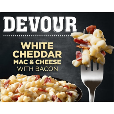 DEVOUR White Cheddar Mac & Cheese with Smoked Bacon Frozen Meal Box - 12 Oz - Image 1