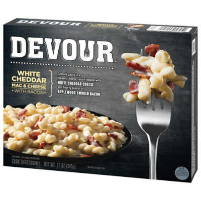 DEVOUR White Cheddar Mac & Cheese with Smoked Bacon Frozen Meal Box - 12 Oz - Image 7