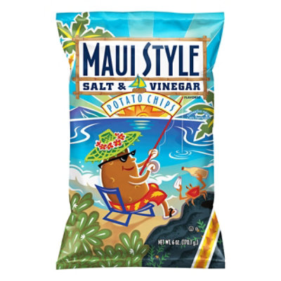 Maui Style Potato Chips Salt & Vinegar Flavored - 6 Oz