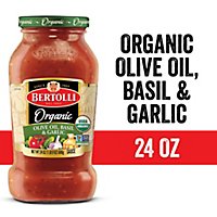 Bertolli Organic Olive Oil Basil and Garlic Sauce - 24 Oz - Image 1