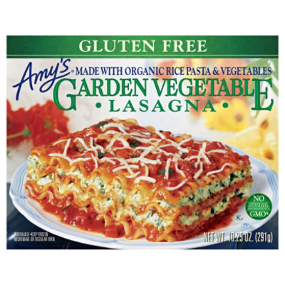 Amys Pasta Gluten Free Garden Vegetable Lasagna - 10.3 Oz - Albertsons