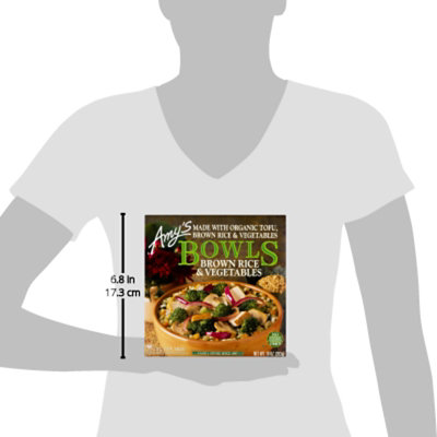 Amys Bowls Brown Rice & Vegetables - 10 Oz - Image 5