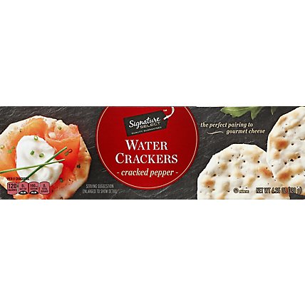 Signature SELECT Crackers Water Cracked Pepper - 4.25 Oz - Image 2