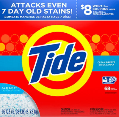 Tide Laundry Detergent Powder HE Turbo Clean Breeze - 95 Oz - Image 2