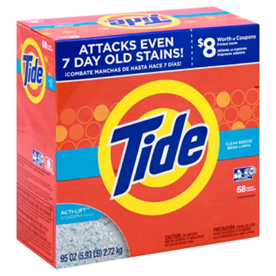 Tide Laundry Detergent Powder HE Turbo Clean Breeze - 95 Oz - Image 1