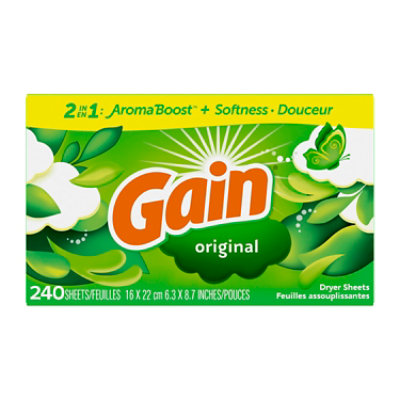 Gain Dryer Sheets Original 240 Count Safeway