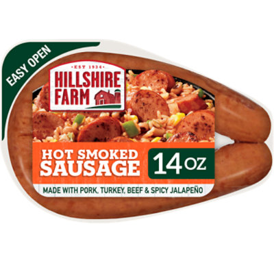 Hillshire Farm Smoked Sausage Hot - 14 Oz - Image 1