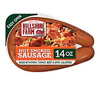 Hillshire Farm Smoked Sausage Hot - 14 Oz