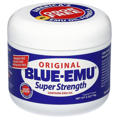 Blue Emu Topical Cream Super Strength Original - 4 Oz - Image 1