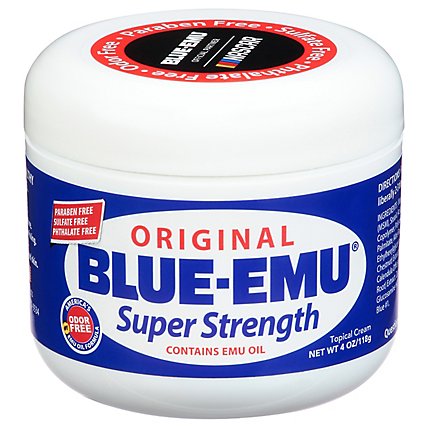 Blue Emu Topical Cream Super Strength Original - 4 Oz - Image 1