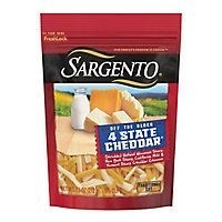 Sargento Cheese Shredded 4 Cheddar Blend - 7.5 Oz - Image 3