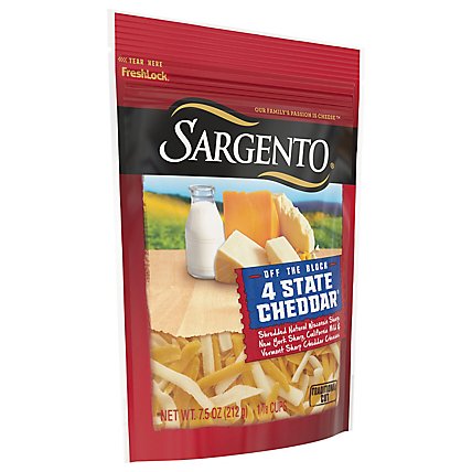 Sargento Cheese Shredded 4 Cheddar Blend - 7.5 Oz - Image 2