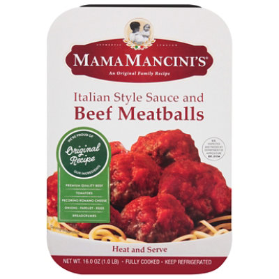 Mama Mancinis Slow Cooked Italian Sauce And Meatballs - 16 Oz - Image 1