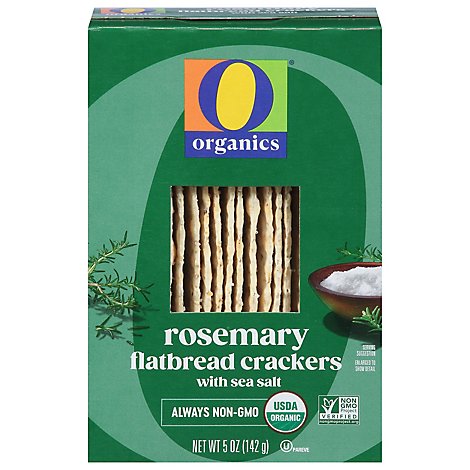 O Organics Crackers Organic Flatbread Rosemary with Sea Salt - 5 Oz