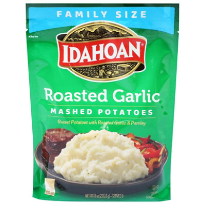 Idahoan Roasted Garlic Mashed Potatoes Family Size Pouch - 8 Oz - Image 4