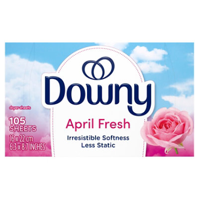 Downy Fabric Softener Dryer Sheets April Fresh - 105 Count - Image 8