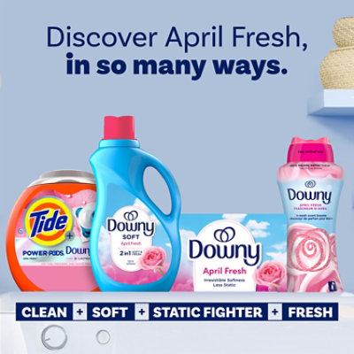 Downy Fabric Softener Dryer Sheets April Fresh - 105 Count - Image 7