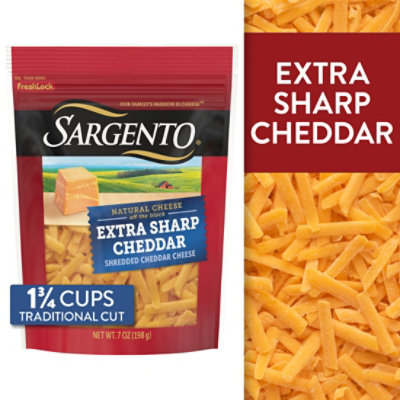 Sargento Xsharp Cheddar Shredded Cheese - 7 Oz