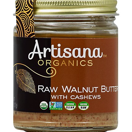 Artisana Organics Nut Butter with Cashews Raw Walnut - 8 Oz - Image 2