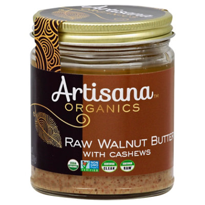 Artisana Organics Nut Butter with Cashews Raw Walnut - 8 Oz