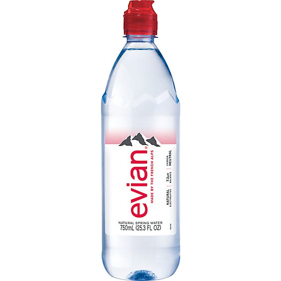 evian Natural Spring Water Bottle - 750 Ml - Safeway