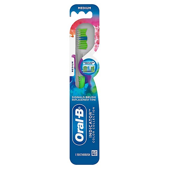 Oral-B Indicator Color Collection Toothbrush Medium - Each