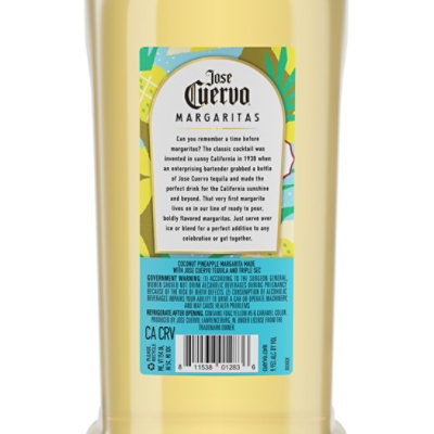 Jose Cuervo Margarita Coconut-Pineapple - 1.75 Liter - Image 5