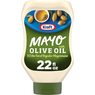 Kraft Mayo with Olive Oil Reduced Fat Mayonnaise Bottle - 22 Fl. Oz. - Image 1