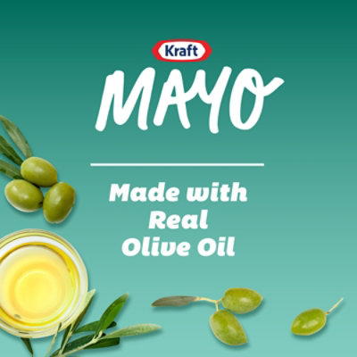 Kraft Mayo with Olive Oil Reduced Fat Mayonnaise Bottle - 22 Fl. Oz. - Image 2