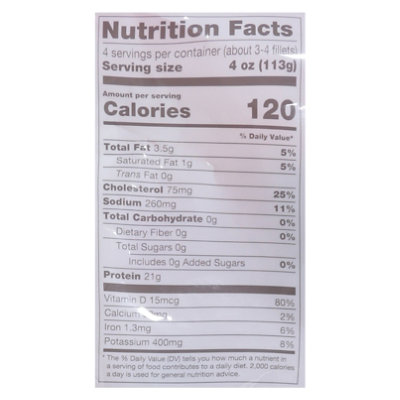 waterfront BISTRO Boneless Skin On Wild Alaskan Pink Salmon Fillets - 16 Oz - Image 3