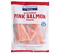 waterfront BISTRO Salmon Fillets Wild Alaskan Pink Boneless & Skin On - 16 Oz