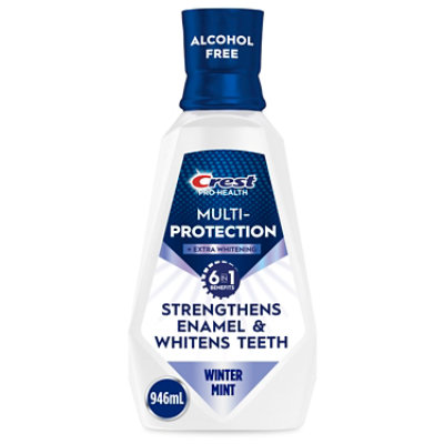 Crest Pro Health Advanced Alcohol Free Extra Whitening Energizing Mint Mouthwash