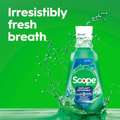 Crest Scope Outlast Mouthwash Fresh Mint - 1 Liter - Image 8
