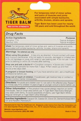 Tiger Balm Pain Relieving Ointment Concentrated Red Extra Strength - 0.63 Oz - Image 5