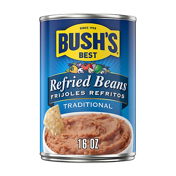 Bush's Traditional Refried Beans - 16 Oz
