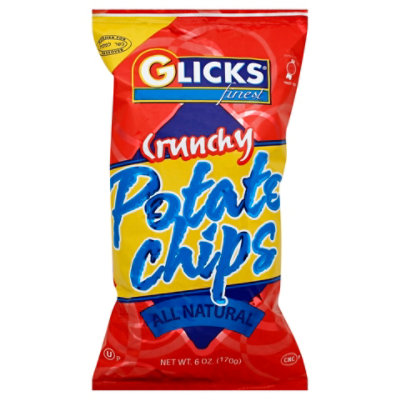 Glicks Salted Potato Chips - 6 Oz