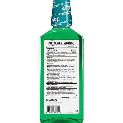 ACT Mouthwash Anticavity Fluoride Mint Burst - 33.8 Z - Image 5