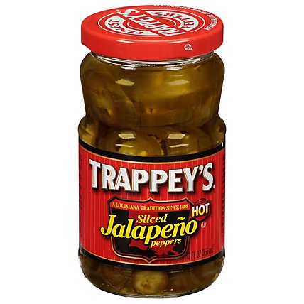 Trappeys Peppers Jalapeno Sliced Hot - 12 Fl. Oz. - Image 1